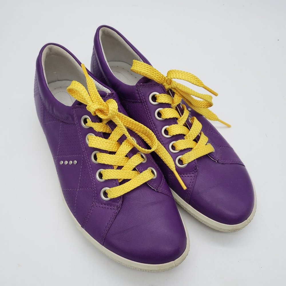 Ecco Purple and Yellow Athletic Shoes